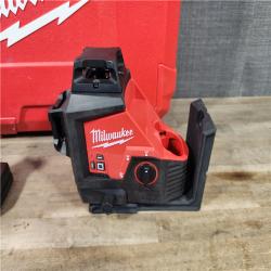 HOUSTON LOCATION - AS-IS Milwaukee-3632-21 M12 Green Beam Laser 360° 3-Plane Kit