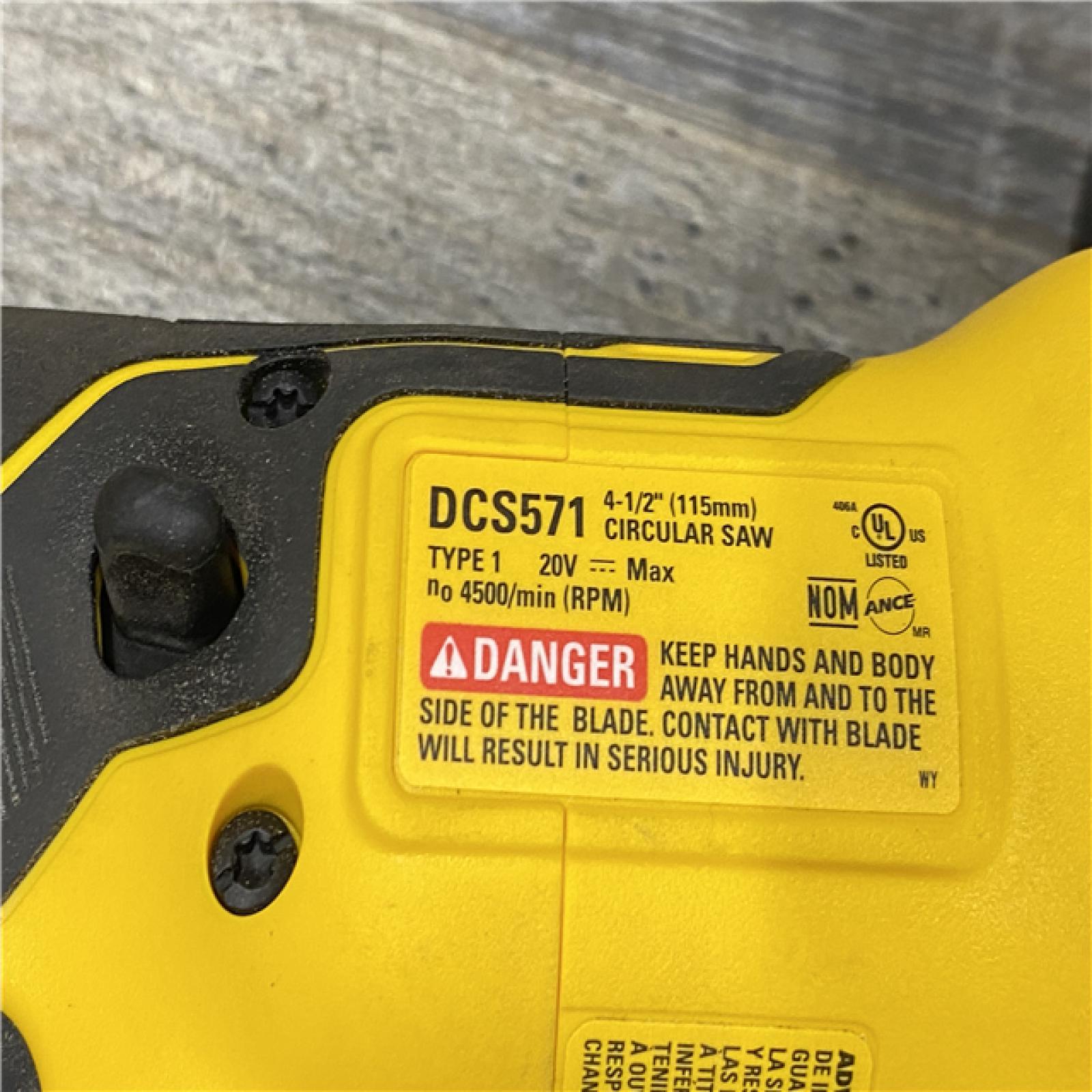 AS-IS DEWALT ATOMIC 20V MAX Cordless Brushless 4-1/2 in. Circular Saw (Tool Only)