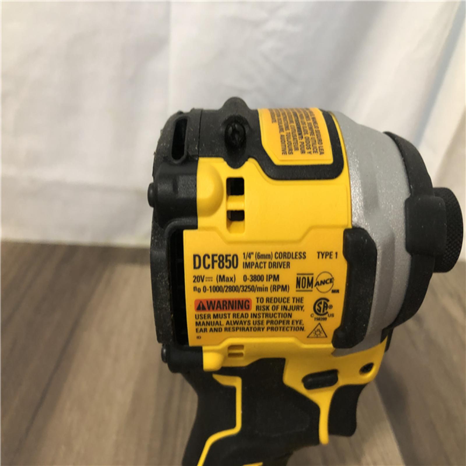 AS-IS DEWALT ATOMIC 20V MAX Cordless Brushless Compact 1/4 in. Impact Driver (Tool Only)