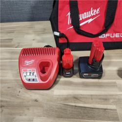 HOUSTON LOCATION - AS-IS (APPEARS LIKE NEW) Milwaukee 3497-22 12V Brushless Hammer Drill and Impact Driver Combo Kit