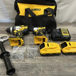 AS-IS DEWALT 20V XR Lithium-Ion Cordless Brushless 1/2 in. Drill/Driver Kit