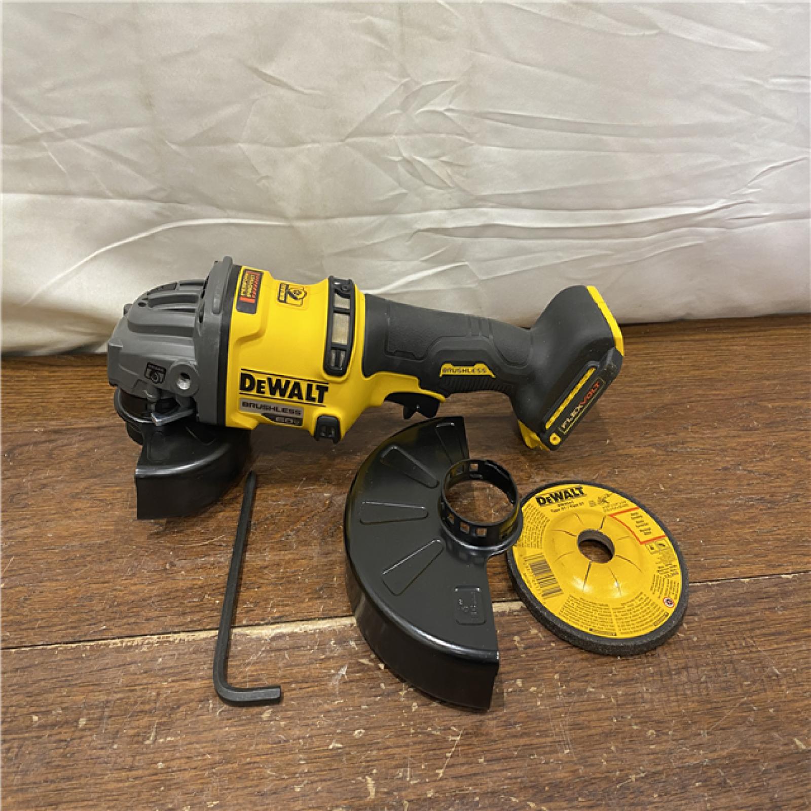 AS-IS DEWALT 60V MAX Cordless Brushless 4.5 in. to 6 in. Small Angle Grinder with Kickback Brake (Tool Only)