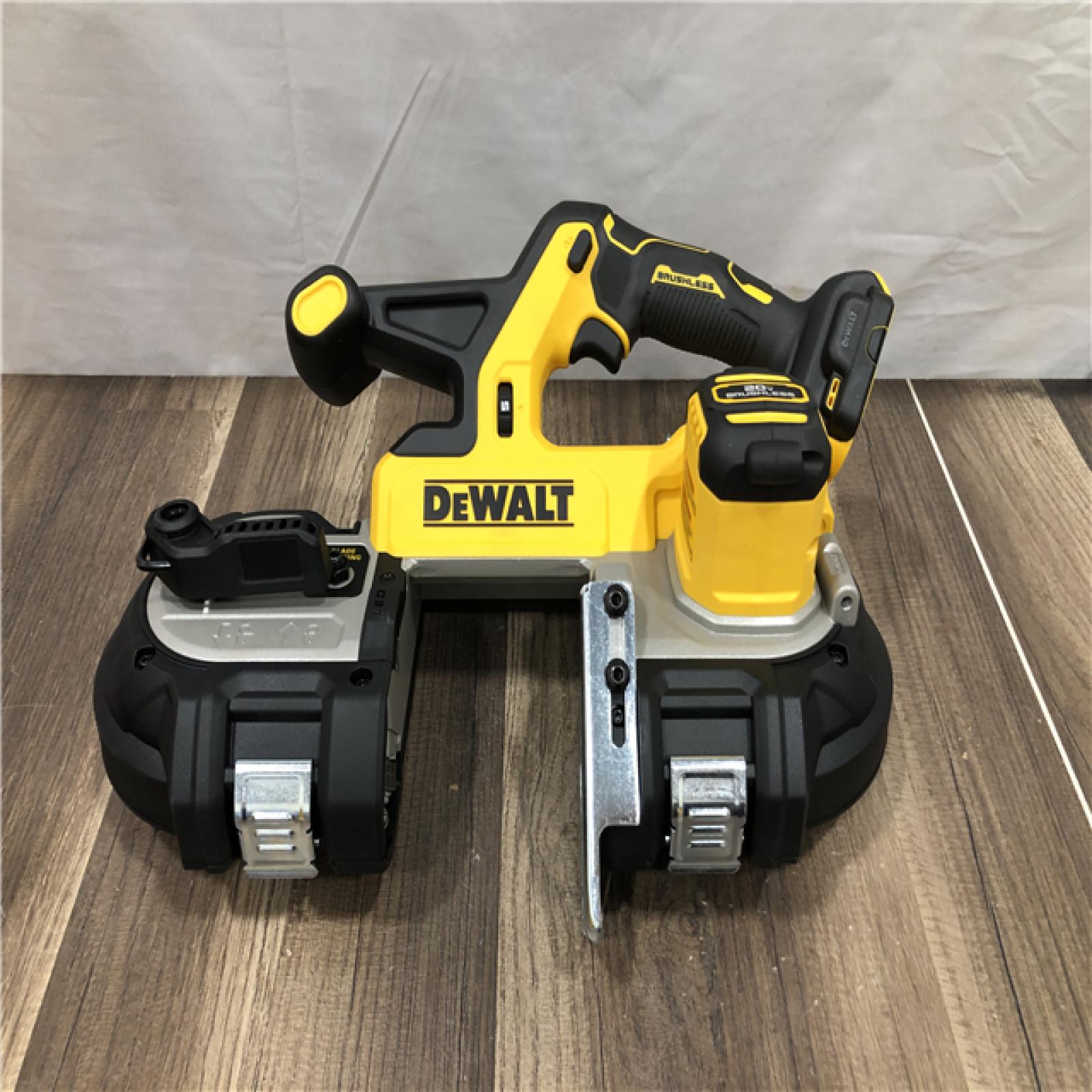 AS-IS DEWALT 20-Volt MAX 3-3/8 in. Cordless Brushless Bandsaw (Tool-Only)
