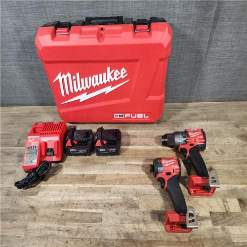 HOUSTON LOCATION - AS-IS Milwaukee FUEL 18V Lithium-Ion Brushless Cordless Hammer Drill and Impact Driver Combo Kit