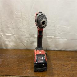 AS-IS Milwaukee 2904-22 Hammer Drill Driver Kit with Batteries  Charger & Tool Case  Red
