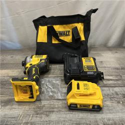 AS-IS DEWALT Atomic 20V Max Lithium-Ion Brushless Cordless Compact 1/4 in. Impact Driver Kit