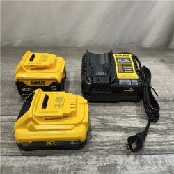 AS-IS DEWALT 20V MAX Lithium-Ion Starter Kit with 4.0 Ah and 5.0 Ah Batteries and Charger