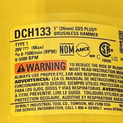 AS-IS DEWALT 20V MAX Cordless Brushless 1 in. SDS Plus D-Handle Concrete and Masonry Rotary Hammer (Tool Only)