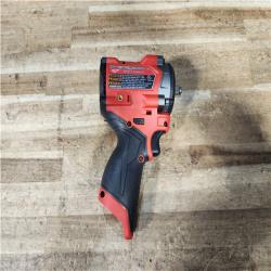 Houston Location AS-IS Milwaukee FUEL 12V Lithium-Ion Brushless Cordless Stubby 3/8 in. Impact Wrench (Tool-Only)