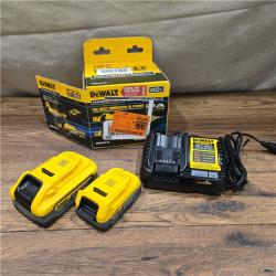 GOOD DEWALT DCBP315-2C 20V MAX 5.0Ah & 1.7Ah + Chgr