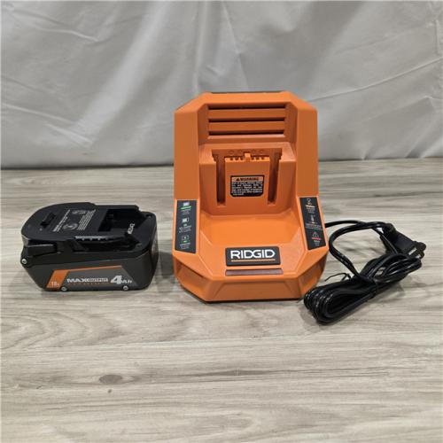 AS-IS RIDGID 18V 4.0 Ah MAX Output Starter Kit