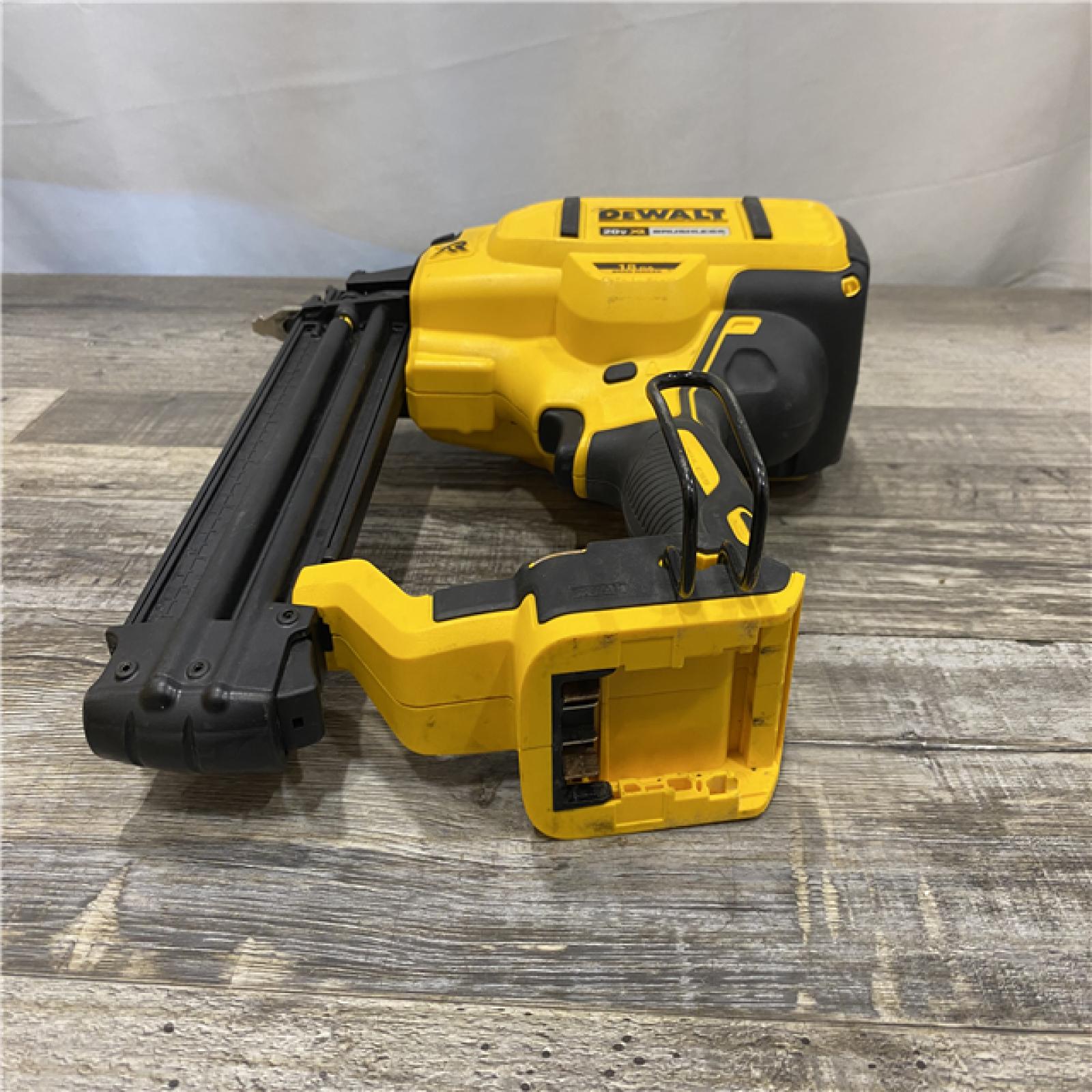 AS-IS DEWALT 20V MAX XR Lithium-Ion Electric Cordless 18-Gauge Brad Nailer (Tool Only)