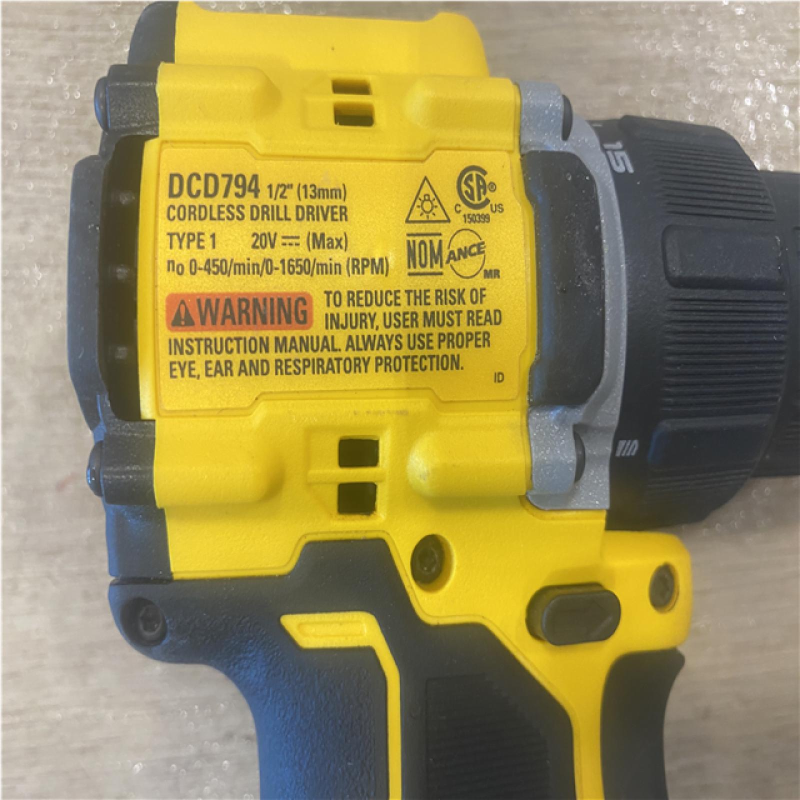 AS-IS DEWALT ATOMIC 20-Volt MAX Brushless Cordless 1/2 in. Drill Driver (Tool-Only)