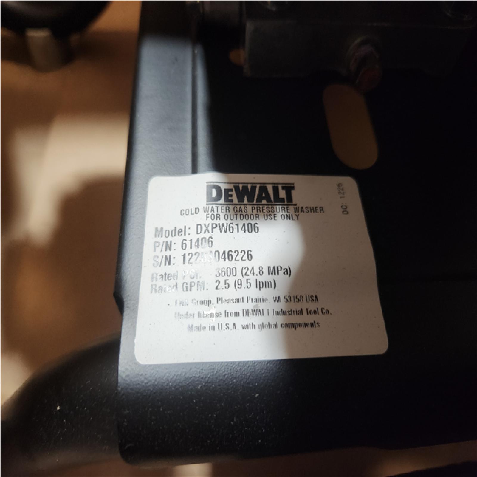 Phoenix NEW DEWALT 3600 PSI 2.5 GPM Gas Pressure Washer with Honda GX200 Engine  Heavy-Duty Commercial Cold Water Power Cleaner