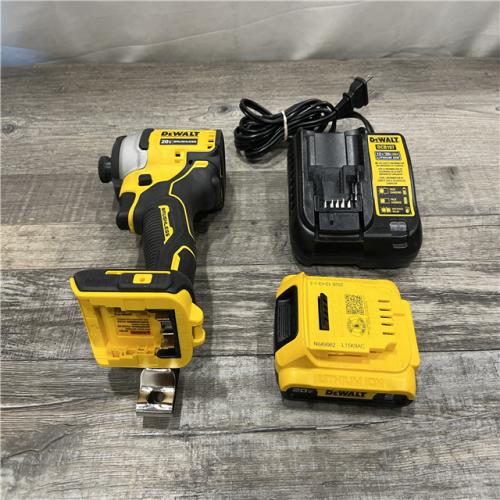 AS-IS DEWALT Atomic 20V Max Lithium-Ion Brushless Cordless Compact 1/4 in. Impact Driver Kit