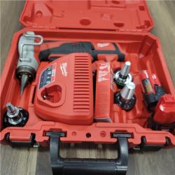 AS-IS Milwaukee M12 12-Volt Lithium-Ion Cordless PEX Expansion Tool Kit with (2) 1.5 Ah Batteries, (3) Expansion Heads and Hard Case