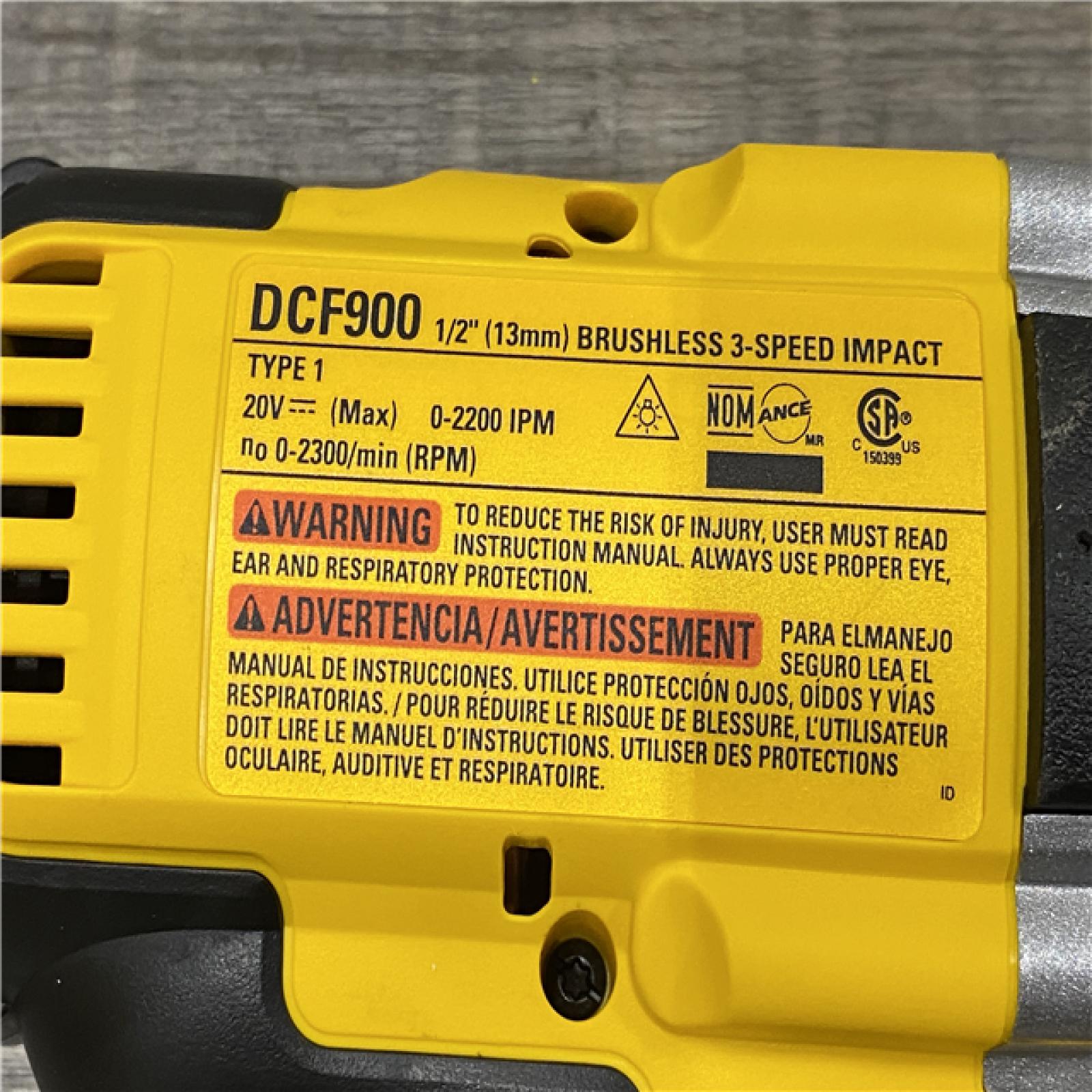 AS-IS DEWALT 20V MAX Lithium-Ion Cordless 1/2 in. Impact Wrench Kit