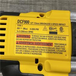 AS-IS DEWALT 20V MAX Lithium-Ion Cordless 1/2 in. Impact Wrench Kit