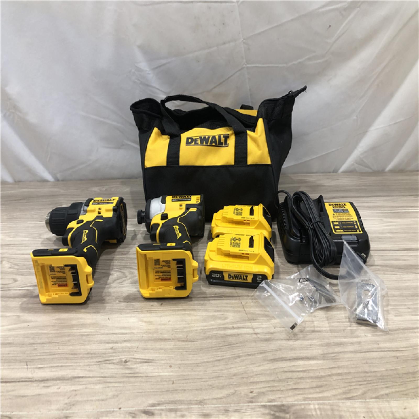 AS-IS DEWALT ATOMIC 20-Volt MAX Lithium-Ion Cordless Combo Kit
