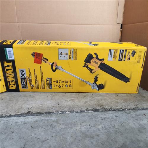 Hoston Location AS IS - DEWALT 20V MAX Cordless Battery Powered String Trimmer & Leaf Blower Combo Kit with (1) 4.0 Ah Battery and Charger In GOOD Condition