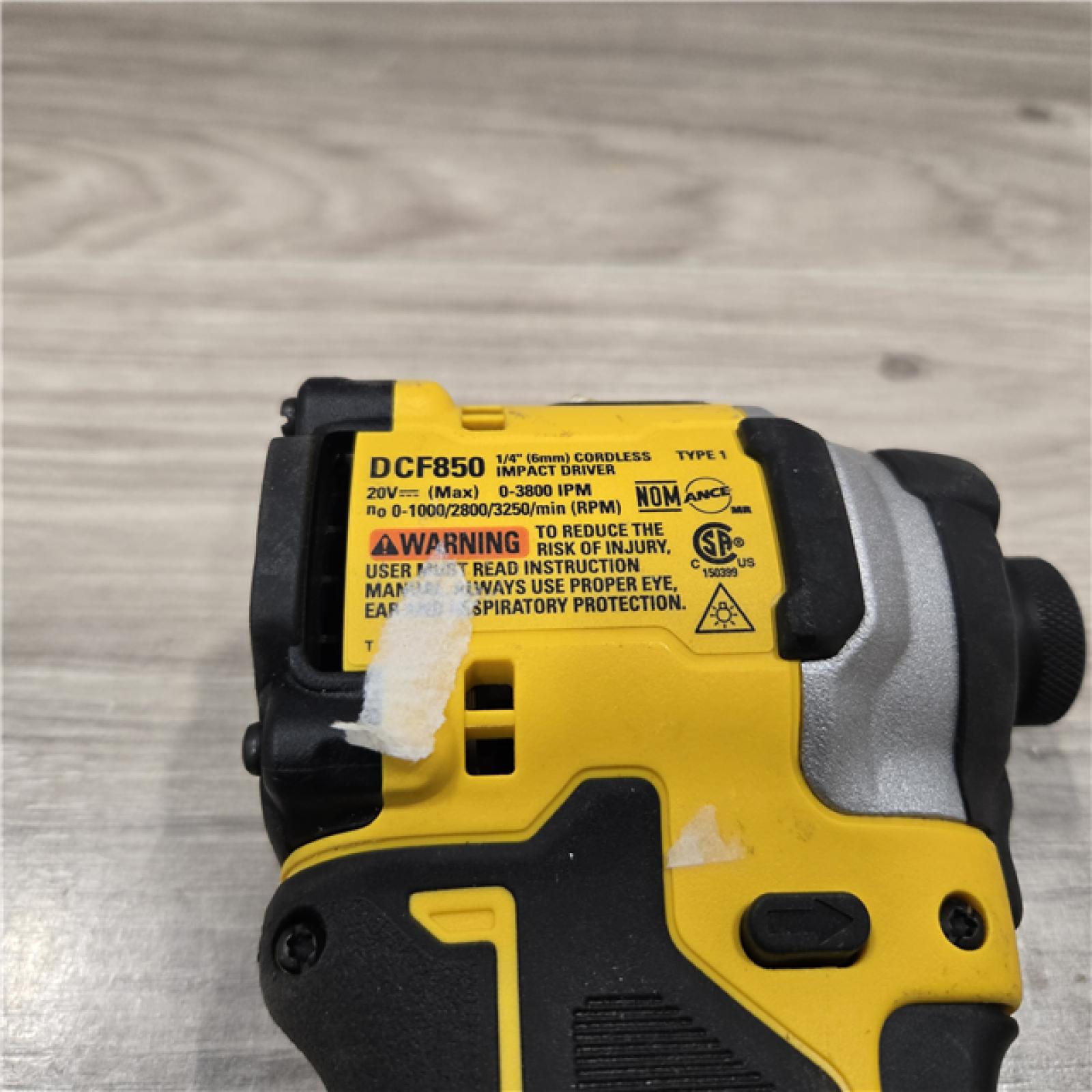AS-IS DeWalt DCF850B 20V Cordless Compact 1/4 Impact Driver (Tool Only)