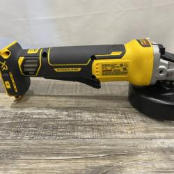 AS-IS DEWALT 20V MAX XR Cordless Brushless 4.5 in. Paddle Switch Small Angle Grinder with Kickback Brake (Tool Only)