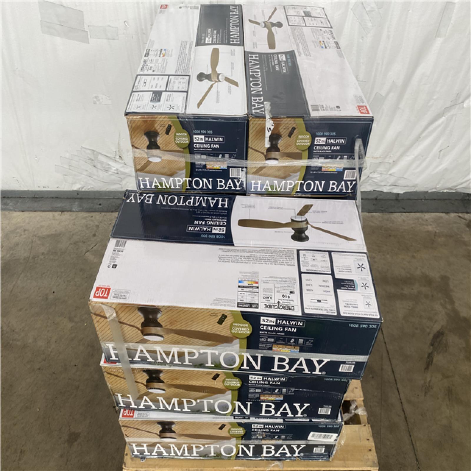 Houston Location AS IS - Home Improvement Pallet Hampton Bay 52 inch Ceiling Fan