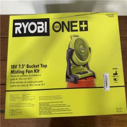 California NEW Ryobi 18V 7'5 Bucket Top Misting Fan Kit includes (1) Battery & Charger