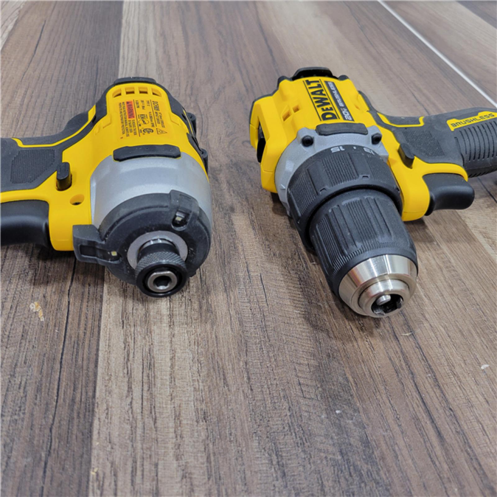 Dewalt DCK225D2 20V MAX ATOMIC Brushless Compact Lithium-Ion 1/2 in. Cordless Drill Driver and 1/4 in. Impact Driver Combo Kit with 2 Batteries 2 Ah