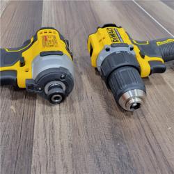 Dewalt DCK225D2 20V MAX ATOMIC Brushless Compact Lithium-Ion 1/2 in. Cordless Drill Driver and 1/4 in. Impact Driver Combo Kit with 2 Batteries 2 Ah