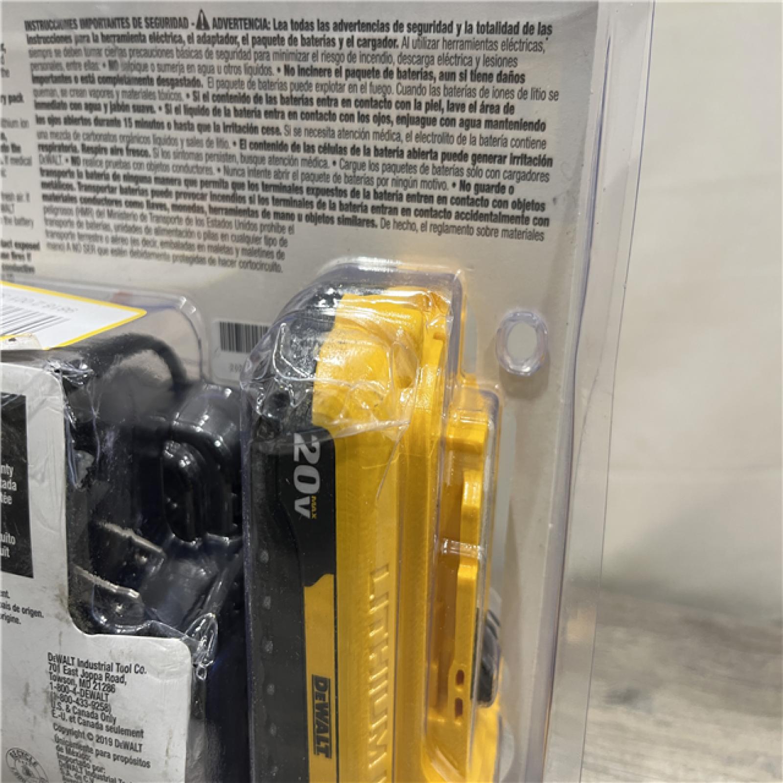 NEW - DEWALT 20-Volt MAX Lithium-Ion 4.0Ah Battery with 12-Volt to 20-Volt MAX Charger