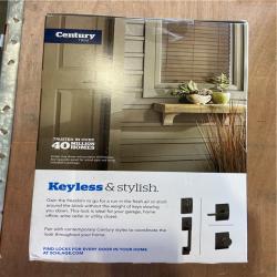 NEW! - Schlage Century Matte Black Touch Keyless Touchscreen Door Lock with Latitude Handle