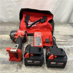 AS-IS Milwaukee FUEL 18V Lithium-Ion Brushless Cordless 1/2 in. Mid-Torque Impact Wrench with Friction Ring Kit