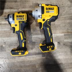 HOUSTON LOCATION - AS-IS (APPEARS LIKE NEW) DEWALT 20V MAX XR Brushless Cordless 2-Tool Impact Wrench Kit