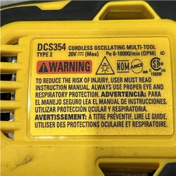 AS-IS DEWALT ATOMIC 20V MAX Cordless Brushless Oscillating Multi Tool Kit