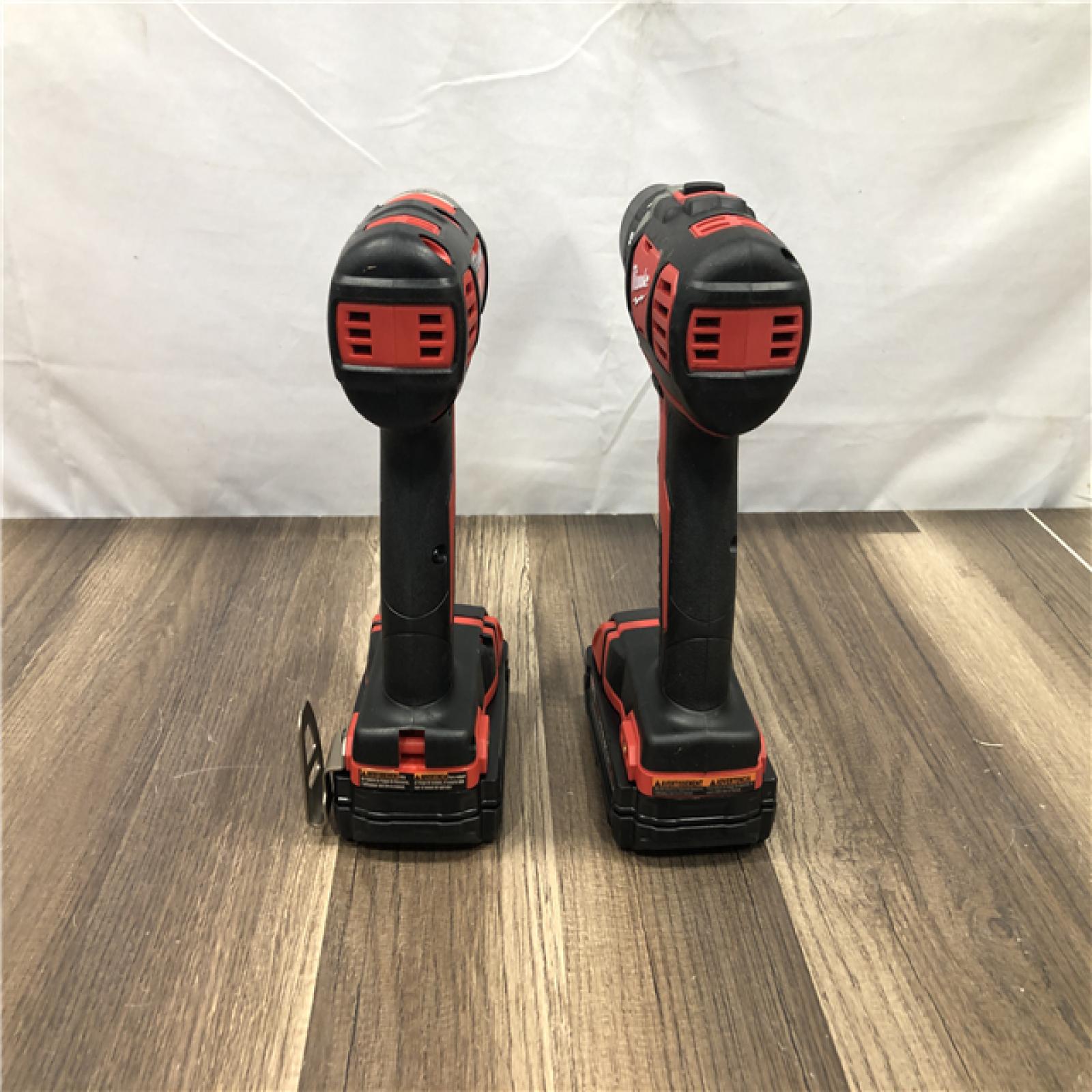 AS-IS Milwaukee 18V Lithium-Ion Cordless Drill Driver/Impact Driver Combo Kit