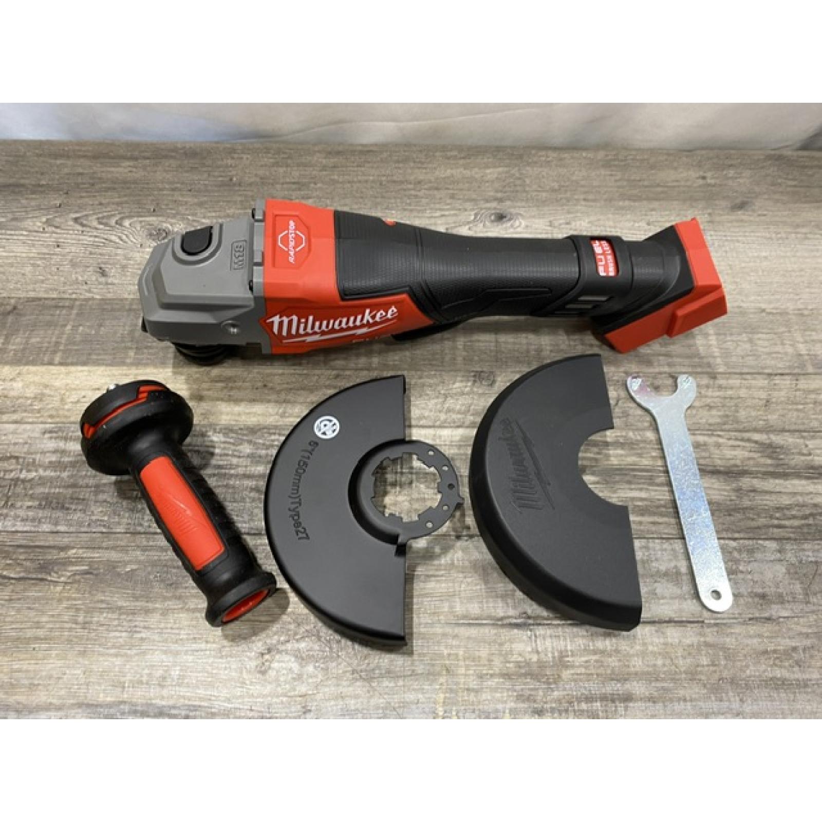 AS-IS Milwaukee FUEL 18-Volt Lithium-Ion Brushless Cordless 4-1/2 in./6 in. Braking Grinder with Paddle Switch (Tool-Only)