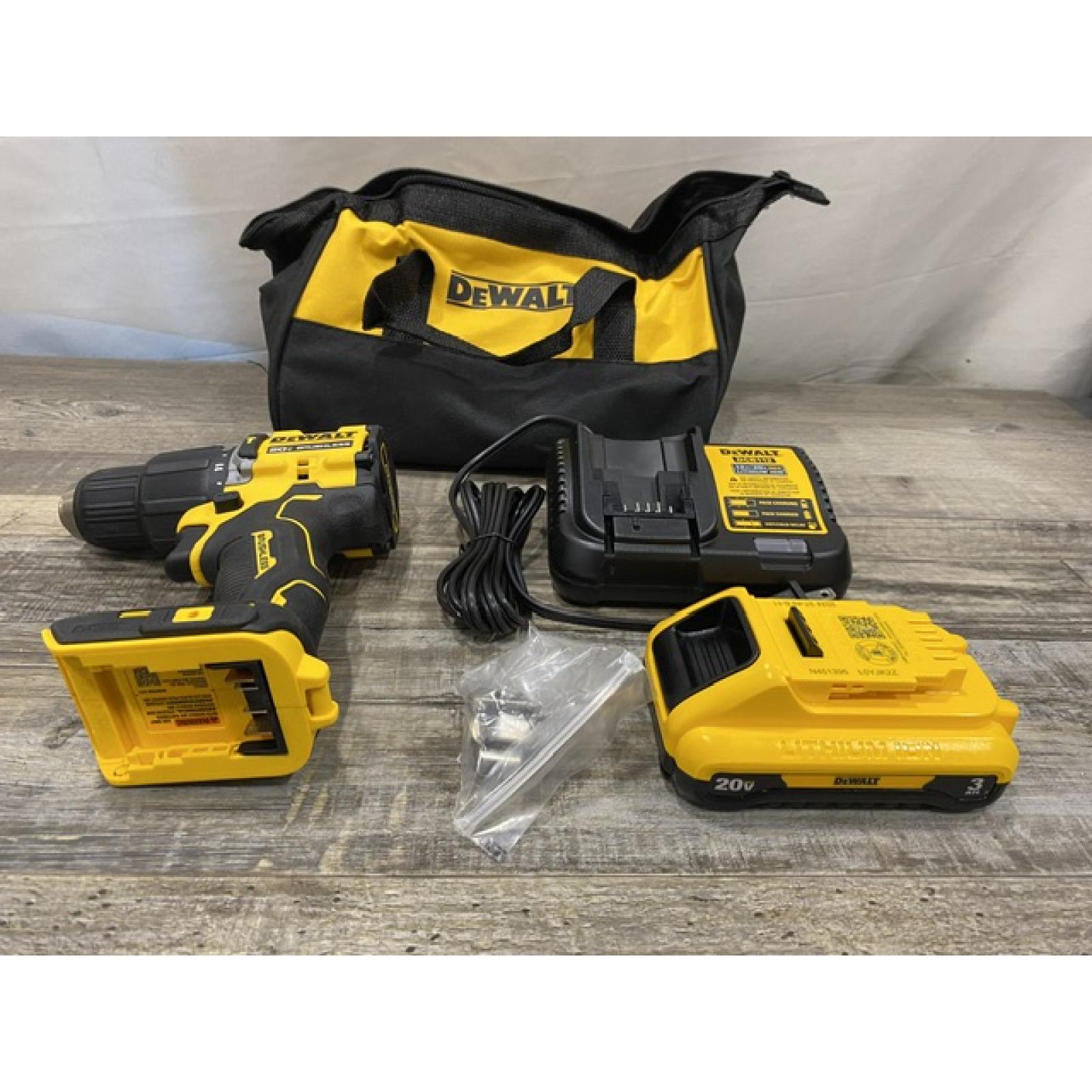 AS-IS DEWALT ATOMIC 20V Cordless 1/2 in. Compact Hammer Drill Kit