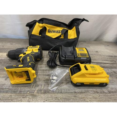 AS-IS DEWALT ATOMIC 20V Cordless 1/2 in. Compact Hammer Drill Kit