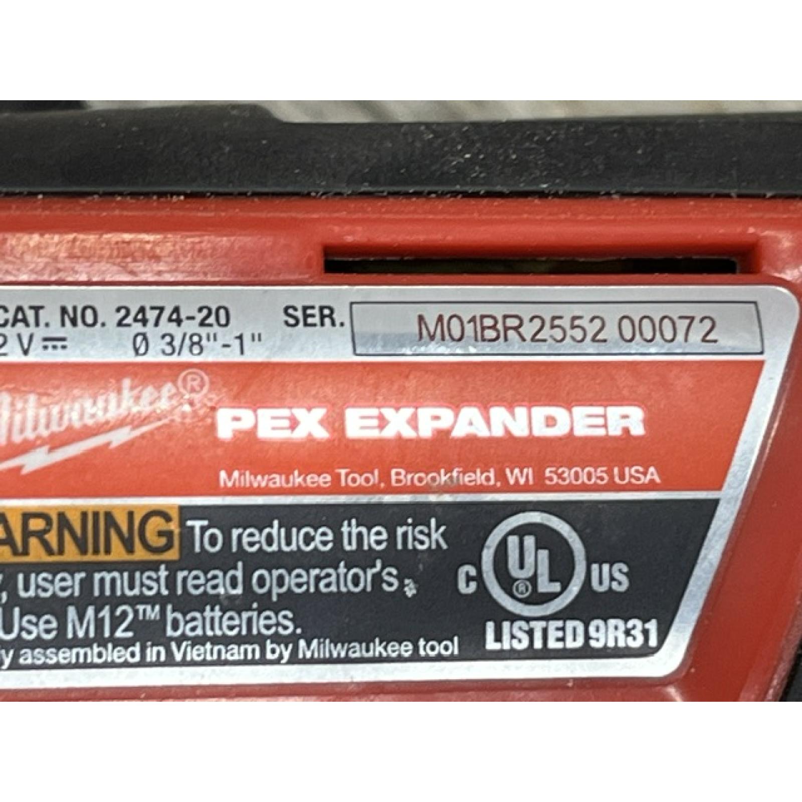 AS-IS Milwaukee Cordless PEX Expansion Tool Kit