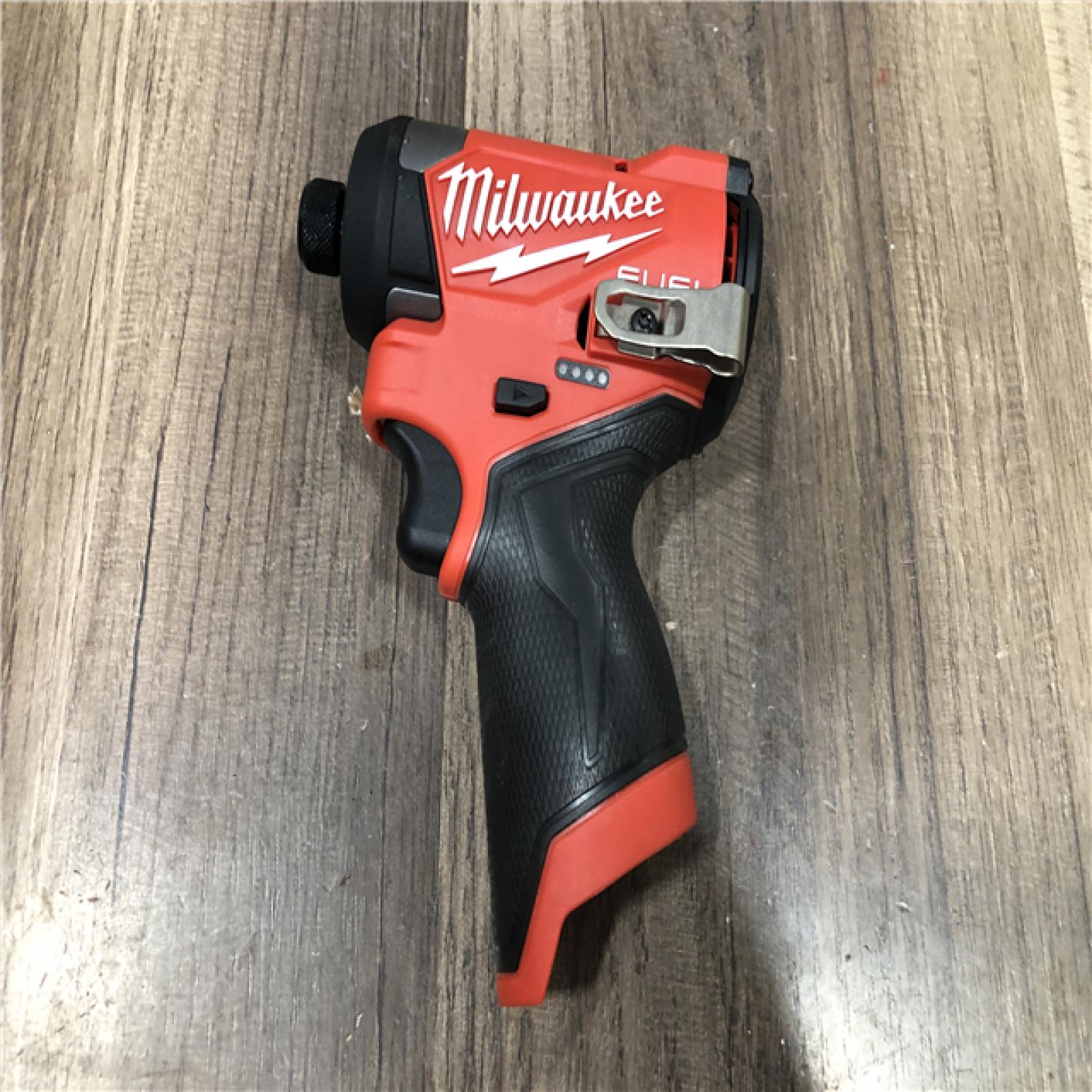 AS-IS Milwaukee FUEL 12V Lithium-Ion Brushless Cordless 1/4 in. Hex Impact Driver (Tool-Only)