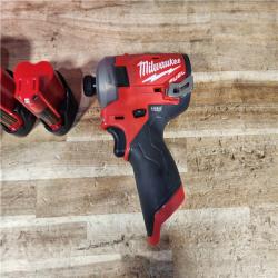 HOUSTON LOCATION - AS - IS Milwaukee FUEL SURGE 12V Lithium-Ion Brushless Cordless 1/4 in. Hex Impact Driver Compact Kit