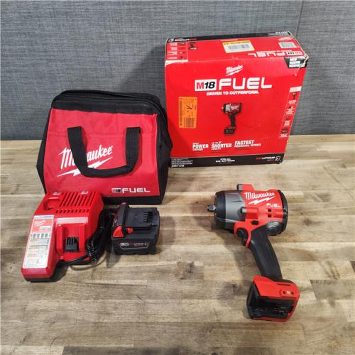 HOUSTON LOCATION - AS-IS (APPEARS LIKE NEW) Milwaukee M18 1/2 in. Cordless Brushless High Torque Impact Wrench Kit (Battery & Charger)