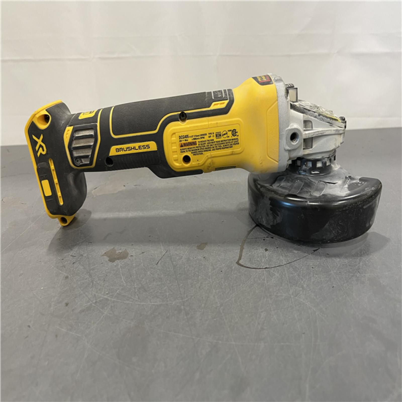 AS-IS - DeWalt 20V Max XR 4.5-Inch Slide Switch Small Angle Grinder (Tool Only)