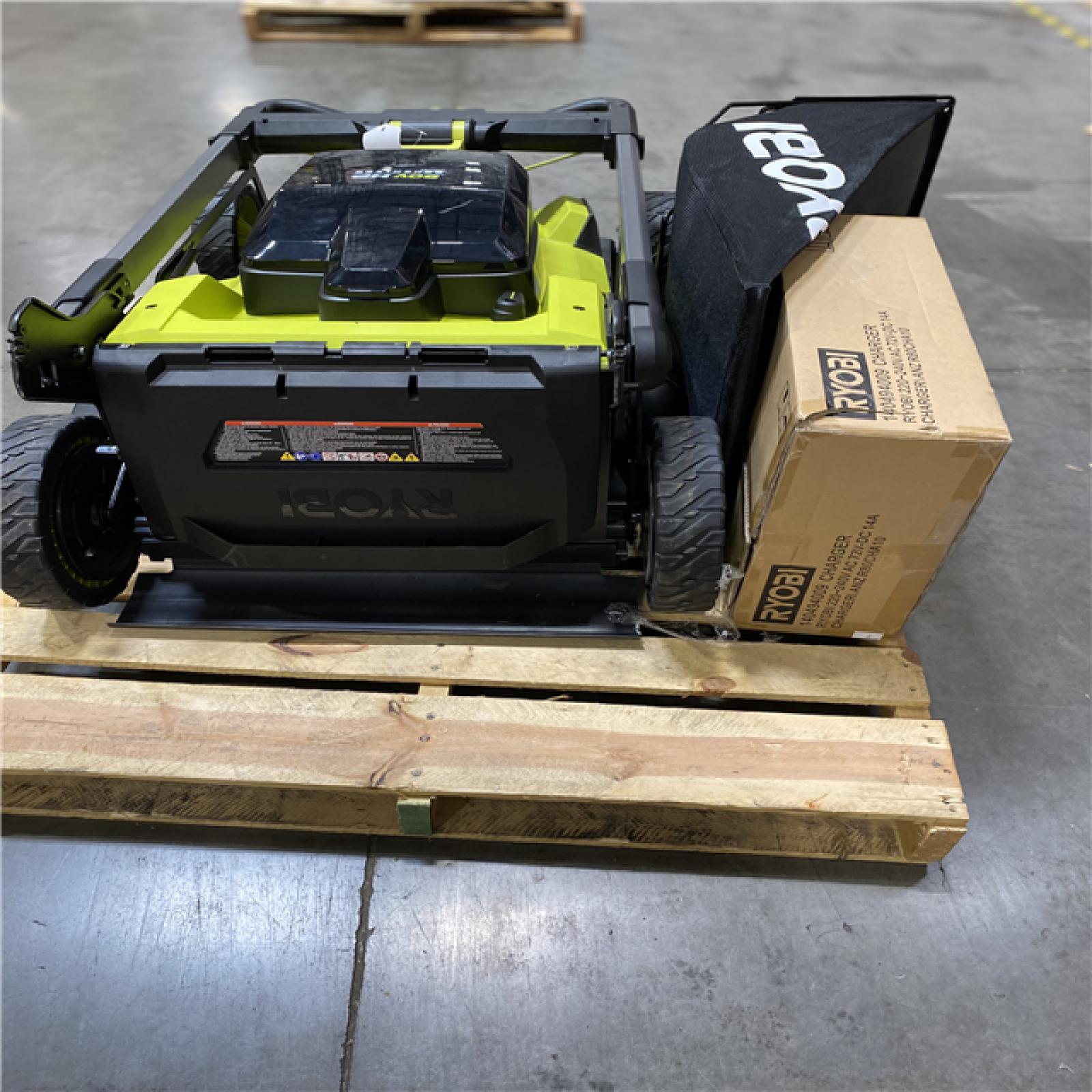 Dallas Location - As-Is RYOBI 80V HP 30 in.Lawn Mower with Battery and Charger