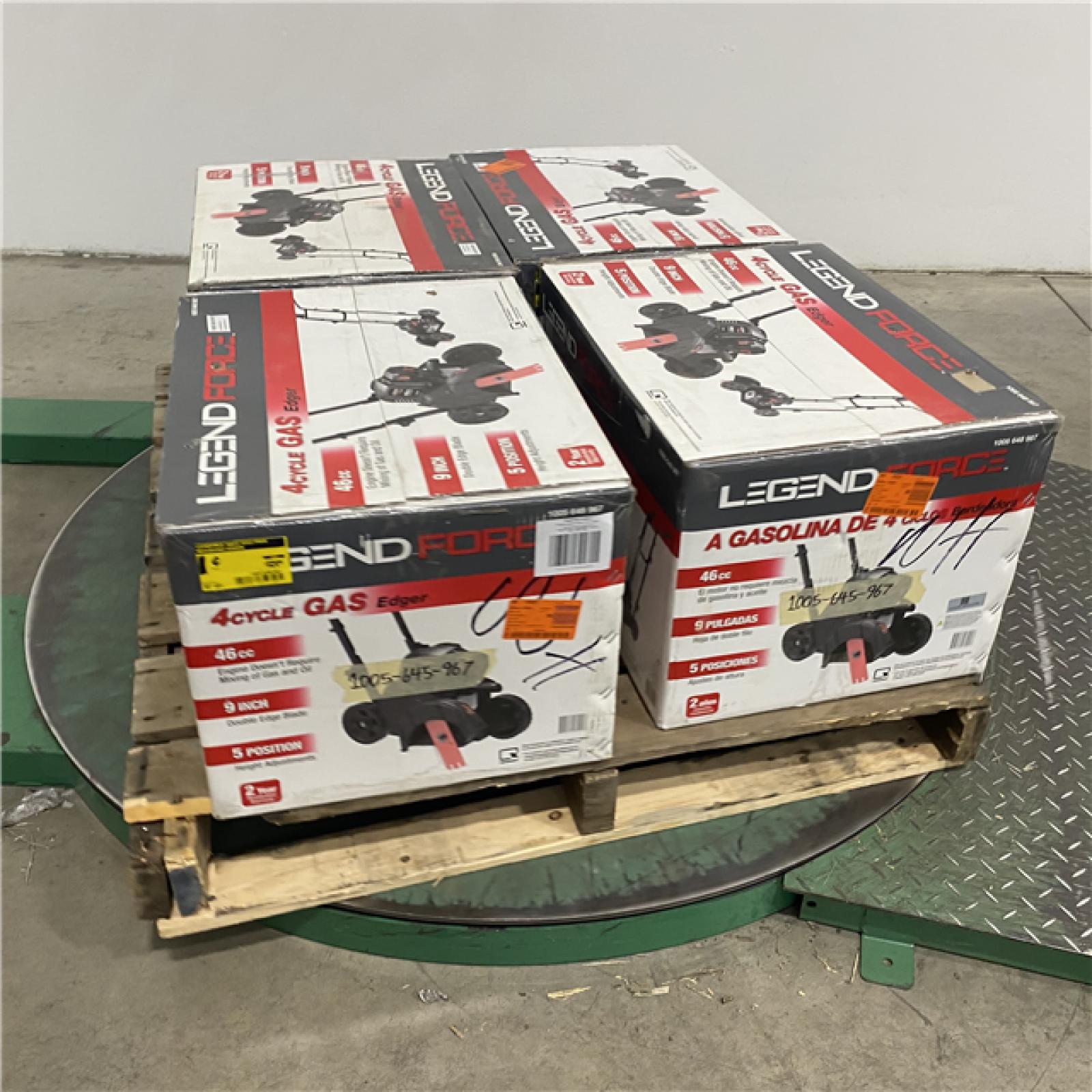 Dallas Location - As-Is- Legend Force 46 cc Gas Powered 4-Stroke Walk Behind Edger(Lot Of 4)