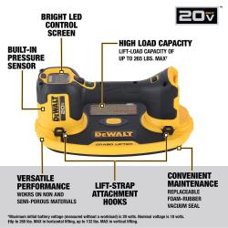 NEW - DEWALT 20-Volt Max Cordless GRABO Lifter (Tool Only)