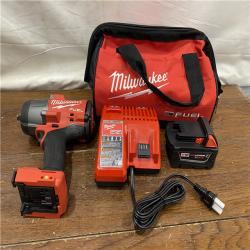 AS-IS Milwaukee M18 1/2 in. Cordless Brushless High Torque Impact Wrench Kit (Battery & Charger)