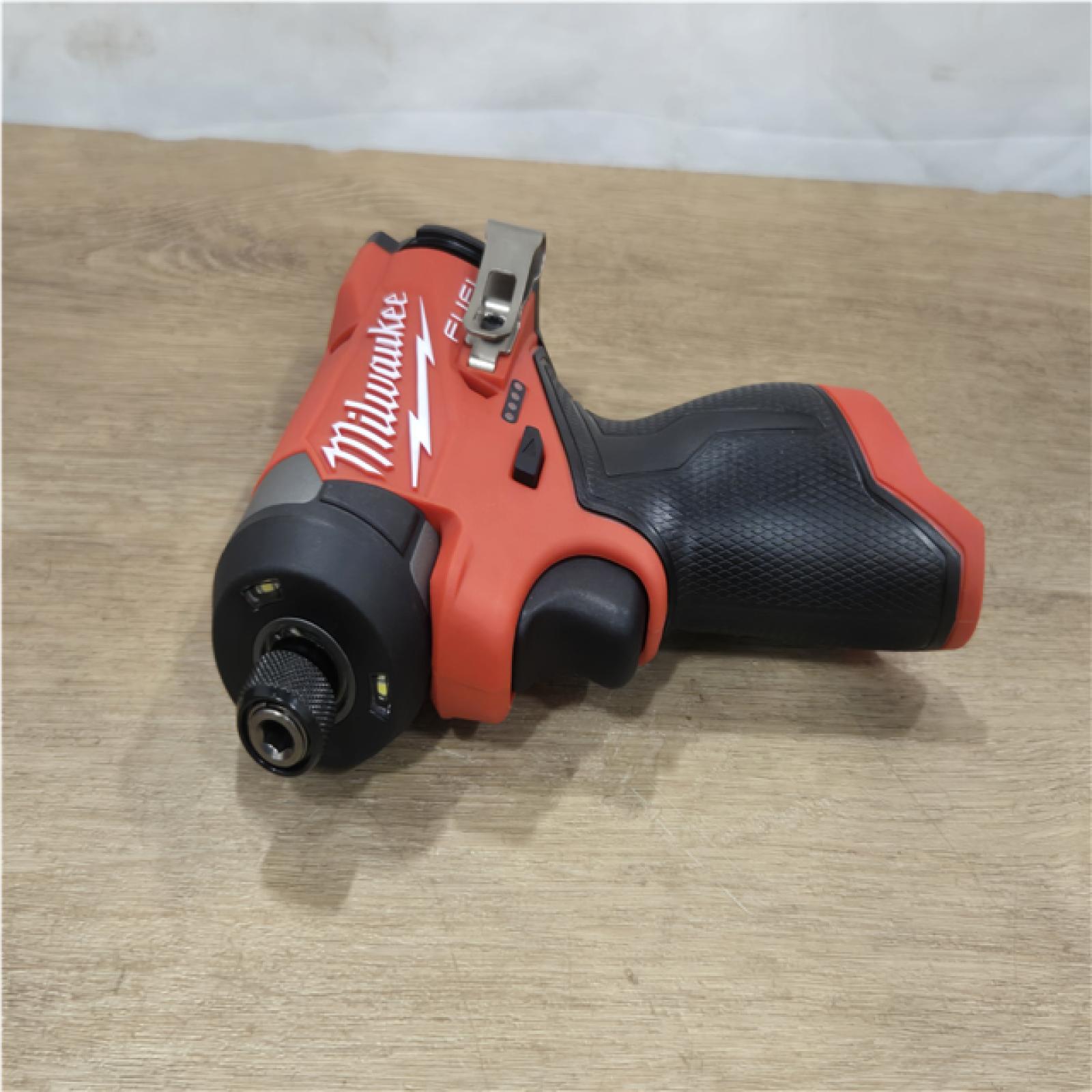 AS-IS Milwaukee FUEL 12-Volt Lithium-Ion Brushless Cordless Hammer Drill and Impact Driver Combo Kit