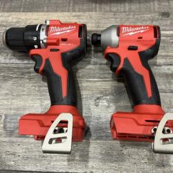 AS-IS Milwaukee 18-Volt Lithium-Ion Brushless Cordless Compact Hammer Drill/Impact Combo Kit
